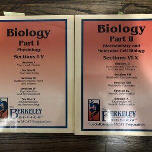 The Berkeley Review (TBR) MCAT Prep Biology Part I & II - New edition